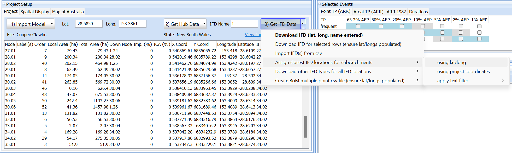 Assign IFD Locations
