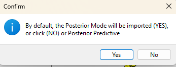 Select Posterior Mode