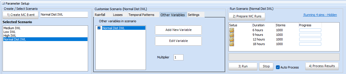 Normal Distribution Scenario Setup&nbsp;