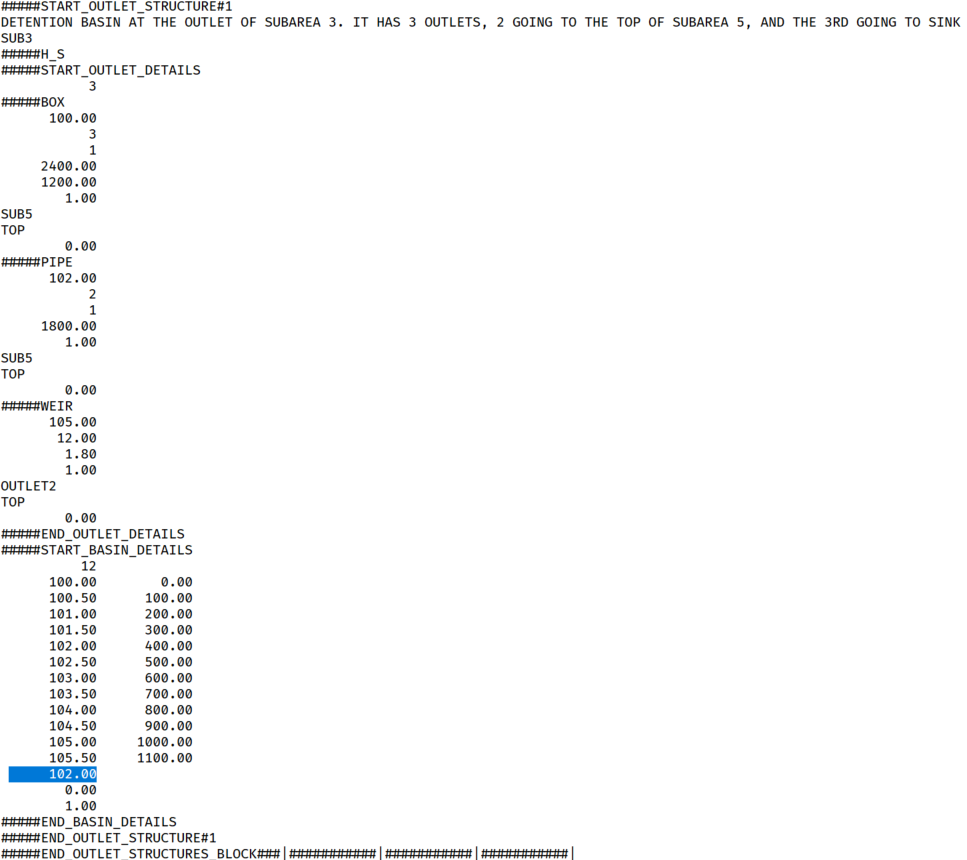 WBNM Outlet Structure Block